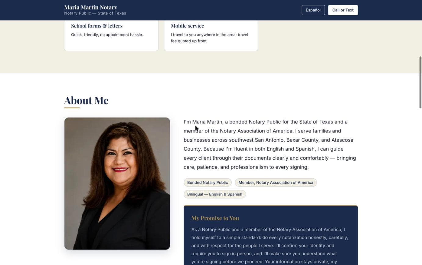 Maria Martin Notary, another view