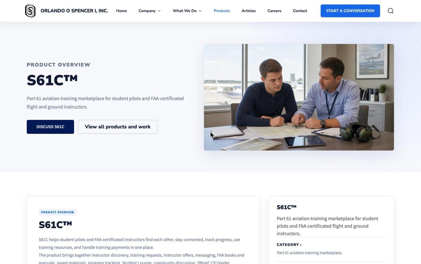 S61C™ website